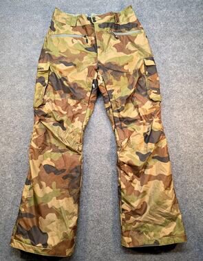 Dakine Men's Terrain Camo Snowboard Pants Sz L Waterproof Ski Cargo Insulated